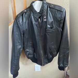 Men's Black Leather Jacket